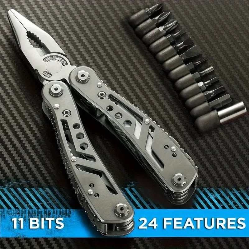 Edc Everyday Carry Knives - 24-in-1 Multitool All-in-One Multifunktionswerkzeug mit Messer,