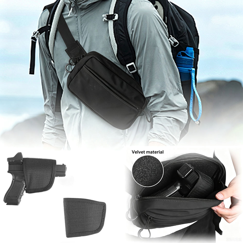 Edc Carry Handgun - Verdeckte Hüfttasche, taktische Bauchtasche mit Holster,