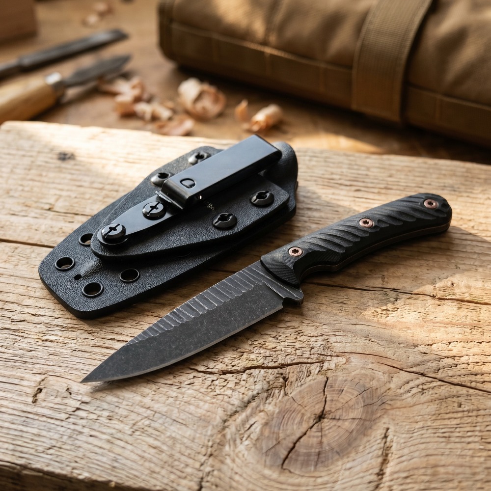 Full-Tang Bushcraft-Messer mit – Edc Carry Fixed Blade Knife Bewertung und Preis
