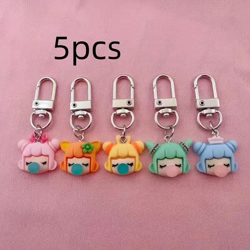 5 Stück Harz-Mädchen-Schlüssel – Carabiner Keychain Bewertung und Preis